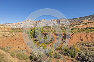 Red canyons near Turtle Rock next to Cub Creek Road