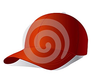 Red cap. Vector.