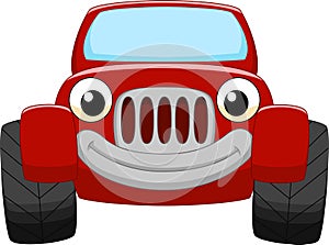 Red car cartoon