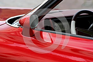 Red car details