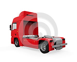 Red Cargo Delivery Truck