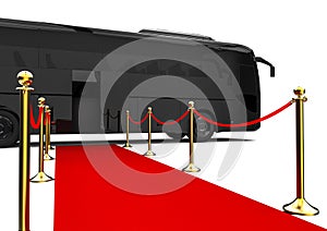 Red carpet Bus