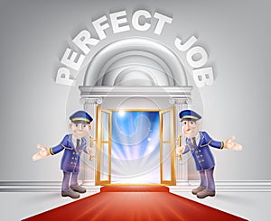 Red carpet door to your Perfect Job