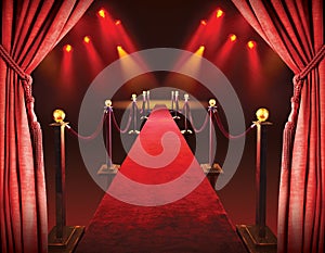 Red carpet entrance