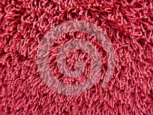 Red carpet flooring, fluffy wool, texture, background