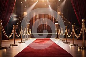 Red Carpet Hollywood Stage, Golden Awards Backdrop