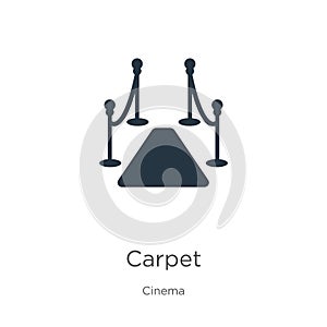 Red carpet icon vector. Trendy flat red carpet icon from cinema collection isolated on white background. Vector illustration can