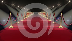 Red Carpet. Looped animation. HD 1080