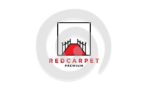 Red carpet modern logo vector symbol icon design illustration