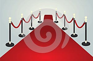 Red carpet path