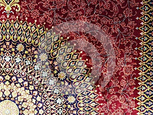 Red carpet pattern very nice as a background texture