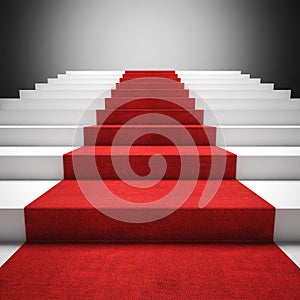 Red carpet stair