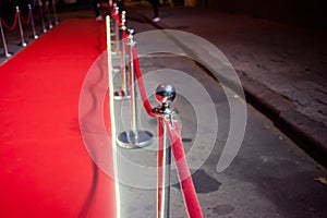 Red Carpet -  is traditionally used to mark the route taken by heads of state on ceremonial and formal occasions