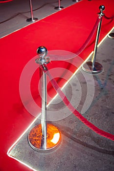 Red Carpet -  is traditionally used to mark the route taken by heads of state on ceremonial and formal occasions