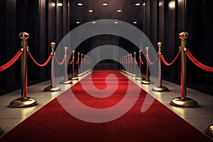 A red carpet for VIPs to an event