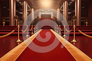 A red carpet for VIPs to an event