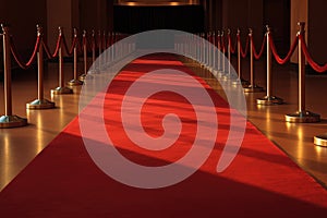 A red carpet for VIPs to an event