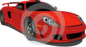 Red Carrera Race Car