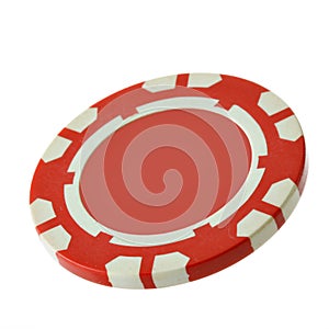 Red casino chip