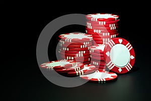 Red casino chips