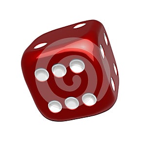 Red casino dice