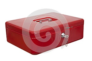 Red casket