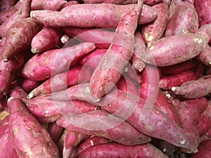 red cassava is good for breakfast in the morning to smoothen chapters photo
