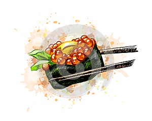 Red Caviar Gunkan Sushi