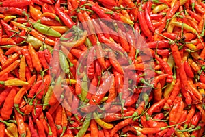 Red cayenne pepper for background