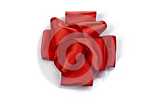 Red celebratory bow