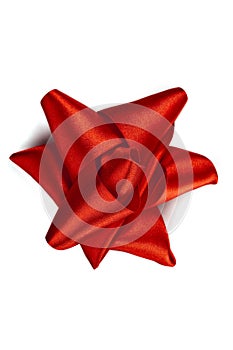 Red celebratory bow