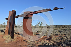 Red centre way in Northern Territory central Australia outback