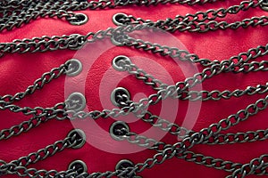 Red Chains and Leather photo
