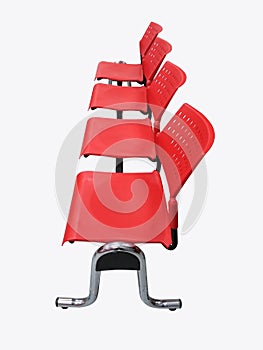 Red chair designed set