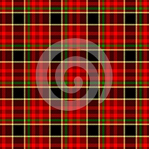 Red check diamond tartan scot plaid fabric material seamless pattern texture background photo