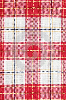 Red checked dish towel pattern