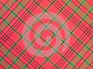 Red checked fabric
