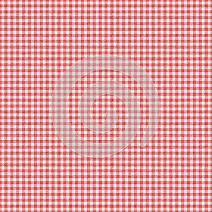 Red checked gingham plaid seamless background photo