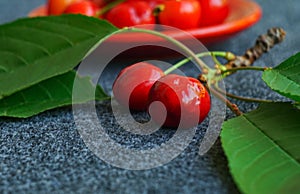 red cherry fruit photo