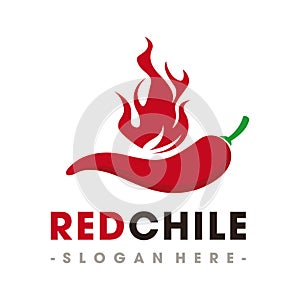 Red Chile Pepper Logo Vector