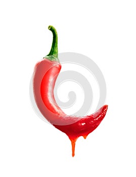 Red Chili Pepper with Hot Chili Sauce Drippings