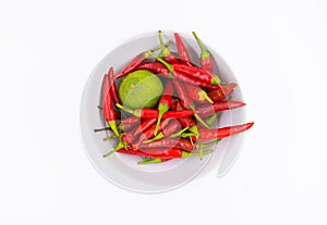 Red chili thai food ingredients