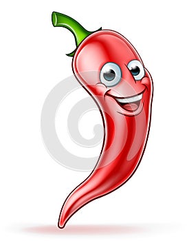 Red Chilli Pepper Mascot