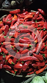 Red chilli Vegetable in different colours redih in India darbhanga bihar