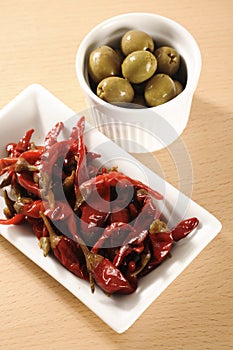Red Chillies and Olives