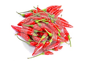 Red chillies piled up