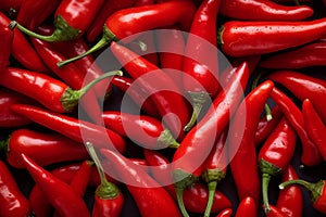 Red chilly peppers seamless background