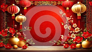 red chinese background