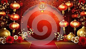 red chinese background