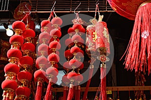 Red Chinese Lanterns and Tassels